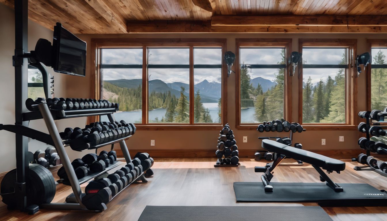 Workout area to do Top Back Exercises You Can Do with Dumbbells and Bowflex for Maximum Effectiveness