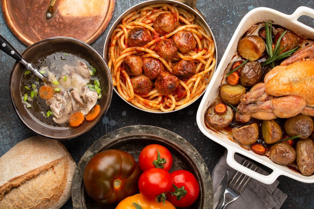 Tasty homemade meals